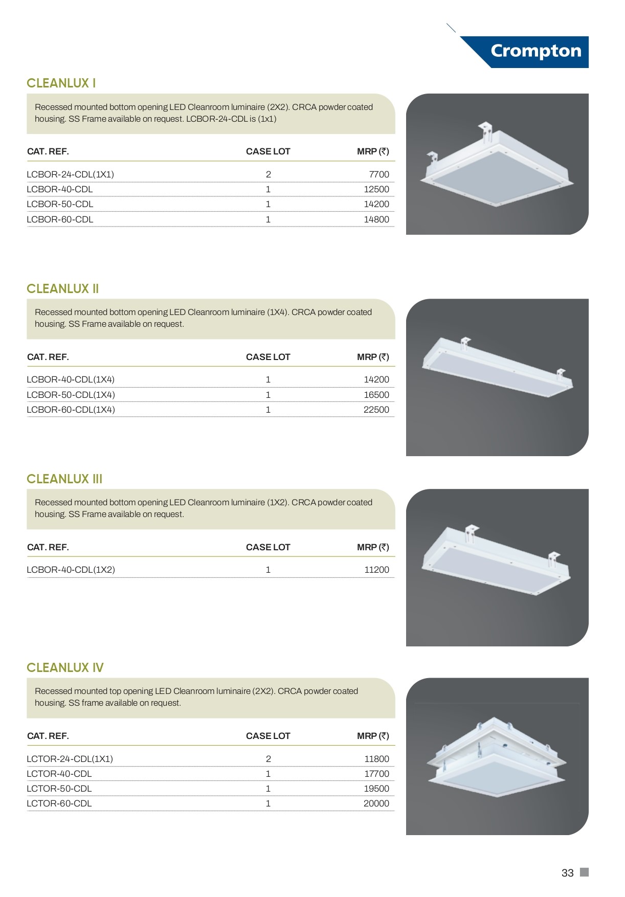 Crompton Cleanroom Lighting